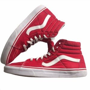 Red Vans Sk8-Hi Sneakers Men’s Size 11